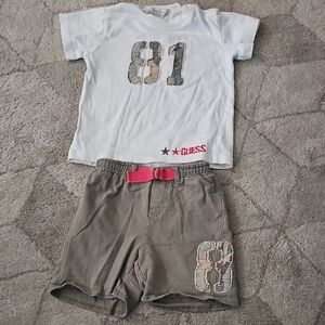 Guess Kids Graphic Tee and Shorts Set